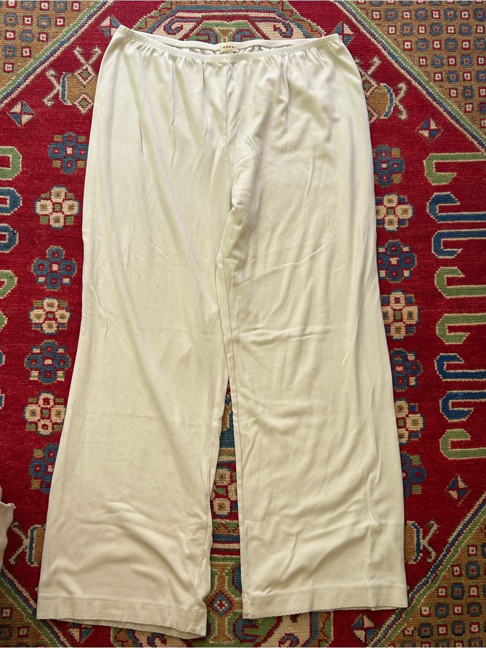 DONNI Scalloped Hem Pants